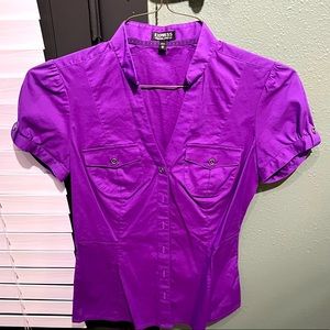 Express short sleeve button up